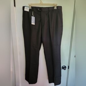 NWT No-Iron Slim Fit Dress Pants Black 40Wx32L
